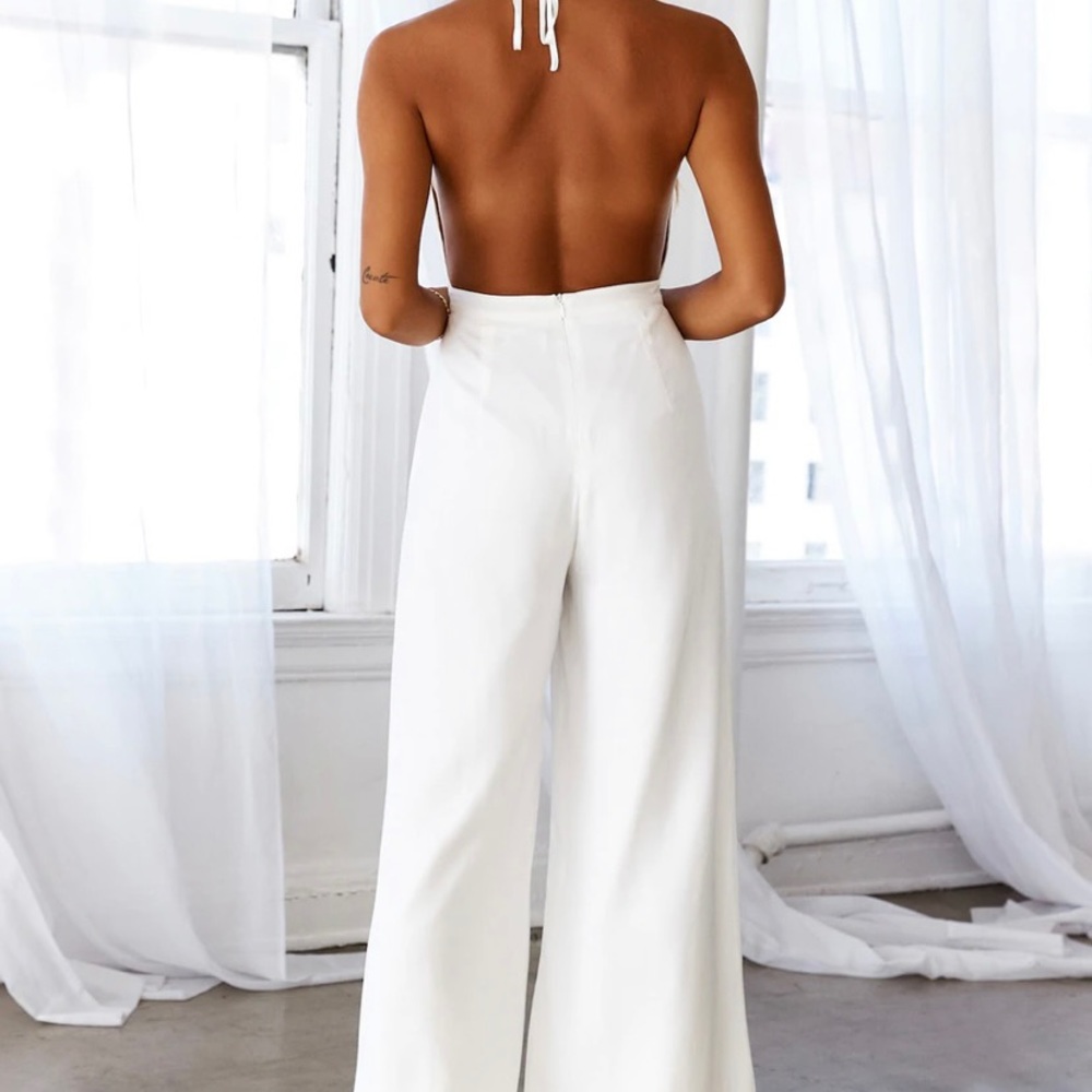 Hello Molly Cordelia White Jumpsuit - Picture 2 of 4